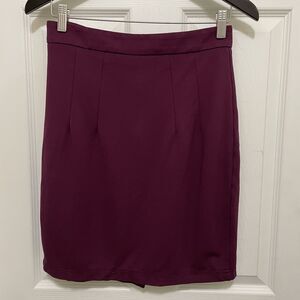 Mary Crafts Burgundy‎ Pencil Skirt Medium
